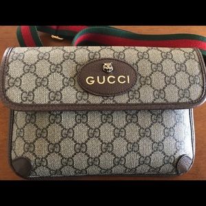 Gucci supreme fanny pack bag on backorder online